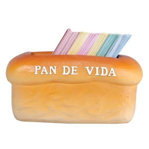 Tarjetas de promesas Pan de Vida. Cerámica