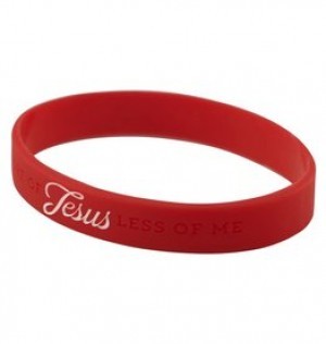 Pulsera de silicona More of Jesus less of me