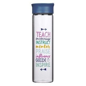 Botella A great teacher. Cristal