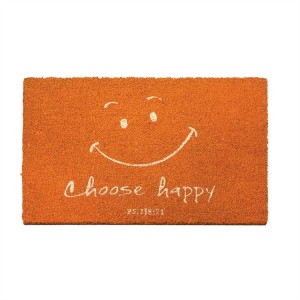 Felpudo Choose happy (Salmo 118:24). Fibra de coco