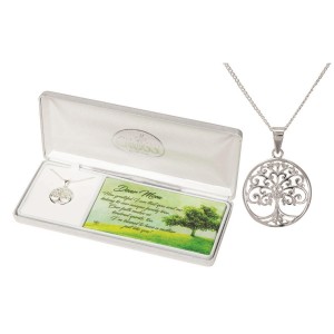 Colgante Árbol de vida dear mom. Plata (inglés)