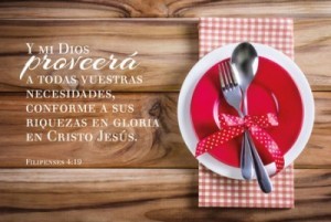 Cuadro canvás Filipenses 4:19