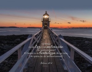 Cuadro LED Salmo 27:1