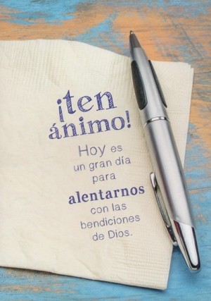 Tarjeta - ¡Ten ánimo! (Romanos 8:28)