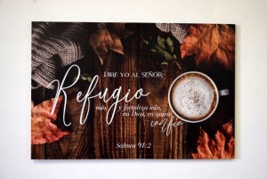 Cuadro canvás Refugio (Salmo 91:2)