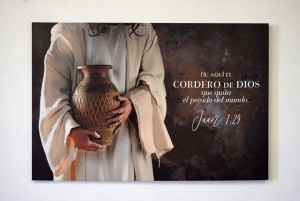 Cuadro canvás Vasija (Juan 1:29)