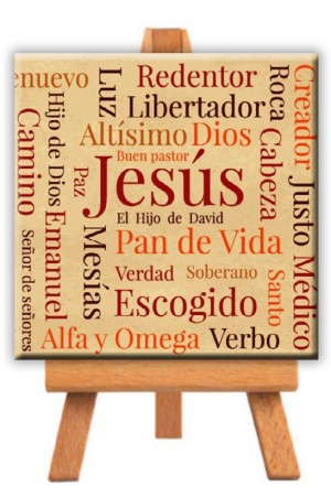Minilienzo con caballete Jesús