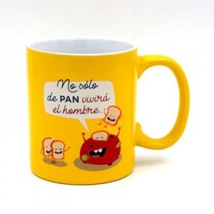 Taza Compártela 2 Pan (Mateo 4:4)