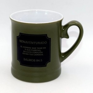 Taza Valentía Bienaventurado (Salmo 84:5)