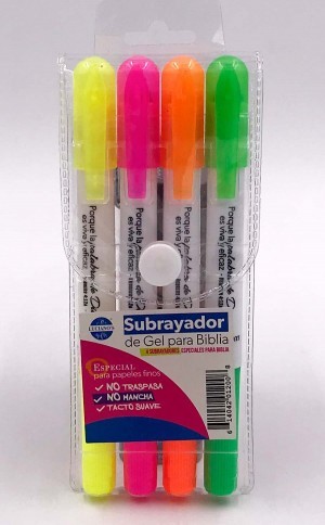 Resaltador de gel (Hebreos 4:12) (pack de 4)