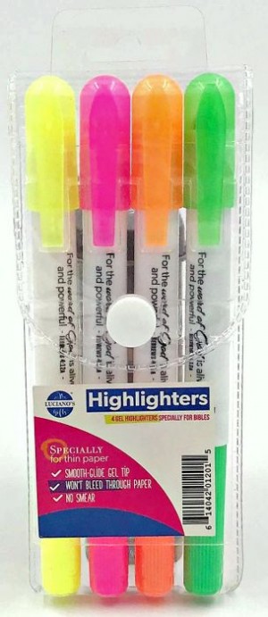 Resaltador de gel (Hebreos 4:12) (pack de 4)