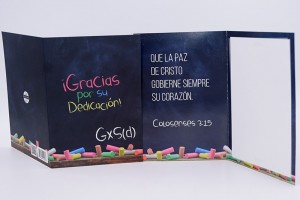 Tarjeta Gracias por su dedicación (Colosenses 3:15)