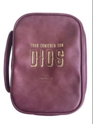 Funda para Biblia Colosenses 1:16. 2 tonos. Rosa - XXL