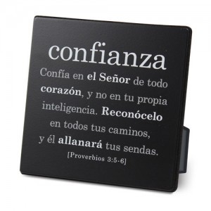 Placa sobremesa Confianza. Metal/MDF. Negro