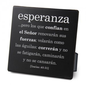 Placa sobremesa Esperanza. Metal/MDF. Negro