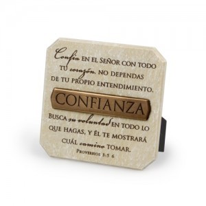 Placa de bronce Confianza