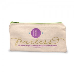 Estuche Be fearless. Lona. Beige