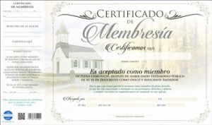 Certificado de membresía (pack de 20)