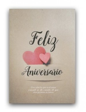 Tarjeta - Feliz aniversario