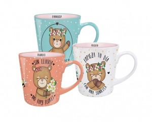 Taza Cotton bear. 6 modelos