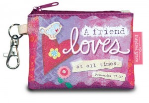 Monedero A friend loves at all times. Imitación piel