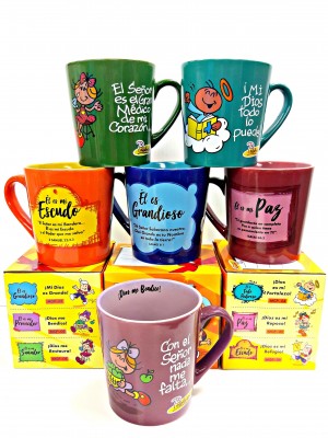 Taza Palabritas. 6 modelos