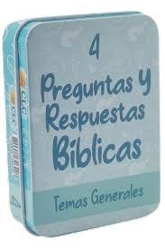 Baraja de preguntas y respuestas bíblicas. Vol. 4 - Temas generales (bilingüe)