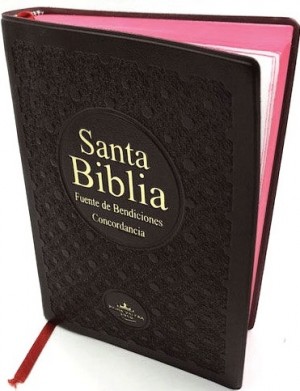 Biblia fuente de bendiciones. Plástico. Negro - RVR60