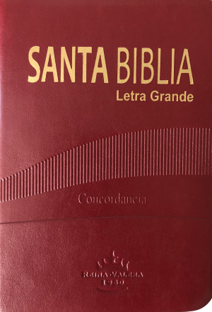 Biblia bolsillo. Letra grande. Imitación piel. Rojo. Índice - RVR60