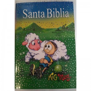 Biblia para niños Mig & Meg. Rústica. Verde Forro plástico - RVR60