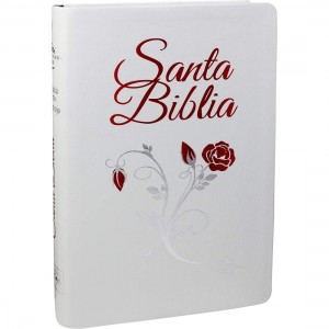 Biblia manual. Letra grande. 2 tonos. Blanco. Índice - RVR60