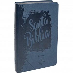 Biblia manual. Letra grande. 2 tonos. Azul. Índice - RVR60