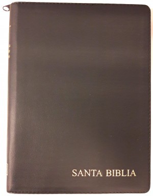 Biblia grande. Letra gigante. Imitación piel. Negro. Cremallera. Índice - RVR60