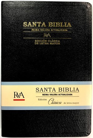 Biblia Clásica. Grande. Letra mayor. Piel especial. Negra - RVA