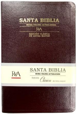 Biblia Clásica. Grande. Letra mayor. Piel especial. Rojo - RVA