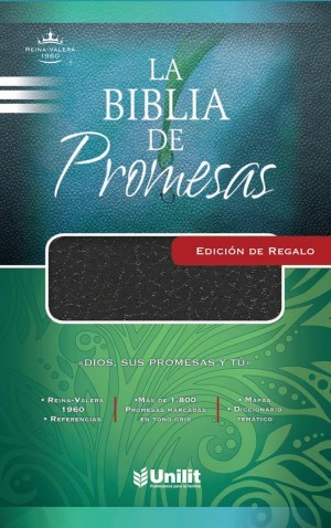 Biblia de promesas. Edición de regalo. Imitación piel. Negro - RVR60