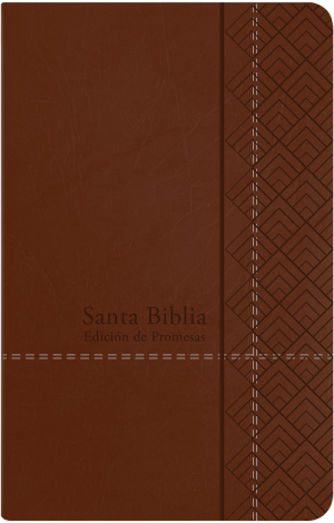Biblia de promesas. Manual. Letra grande. Imitación piel. Café - RVR60