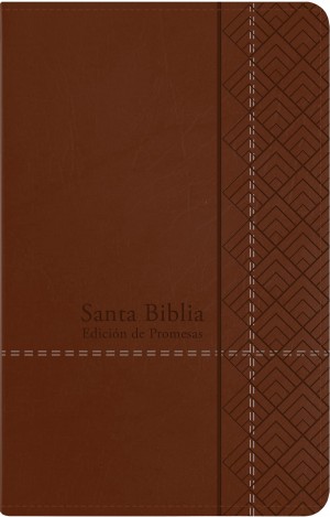 Biblia de promesas. Manual. Letra grande. Imitación piel. Café. Cremallera - RVR60