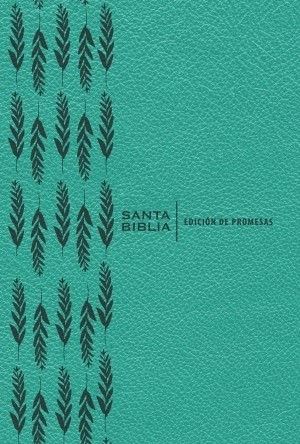 Biblia de promesas. Grande. Letra gigante. 2 tonos. Turquesa. Cremallera - RVR60