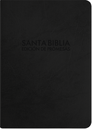 Biblia de promesas. Compacta. Letra grande. Imitación piel. Negro - RVR60