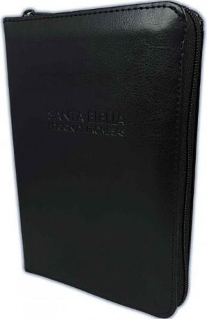 Biblia de promesas. Compacta. Imitación piel. Negro. Cremallera. Ïndice - RVR60