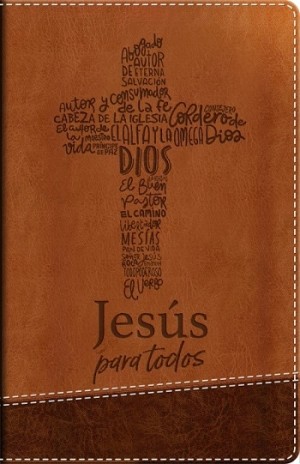 Biblia de promesas. Manual. Letra grande. Edición Jesús para todos. 2 tonos. Café - RVR60