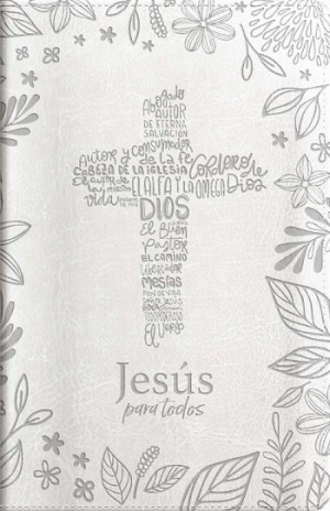 Biblia de promesas. Manual. Letra grande. Edición Jesús para todos. 2 tonos. Marfíl. Cremallera. Índice - RVR60