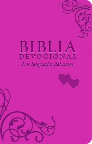 Biblia devocional los lenguajes del amor. 2 tonos. Rosa - NTV