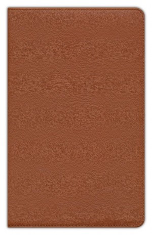 Biblia grande. Letra grande. Ultrafina. Colección Premier. Piel genuina de cabra. Caramelo - NBLA
