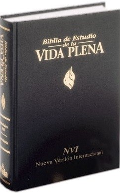 Biblia de estudio vida plena. Imitación piel. Negro - NVI