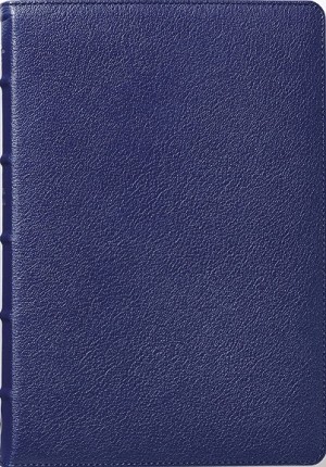 Biblia grande. Letra gigante. Colección Premier. Piel genuina de cabra. Azul marino - RVR60