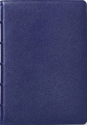 Biblia grande. Letra gigante. Colección Premier. Piel genuina de cabra. Azul marino - RVR60