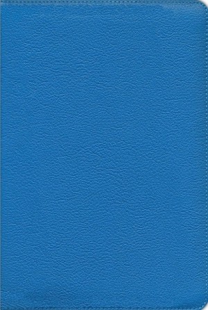 Biblia grande. Letra gigante. Colección Premier. Piel genuina de cabra. Azul - RVR60