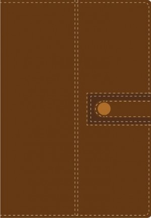 Biblia de estudio. Tamaño manual. 2 tonos. Marrón - RVR60